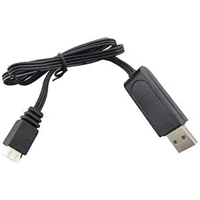 Afbeelding van YUNIQUE GREEN CLEAN POWER USB Oplaadkabel 7.4V voor Drones Compatibel met SYMA X8C/X8G/Hubsan H501S Connector, Geschikt Lipo Batterijen, Zwart, Plastic
