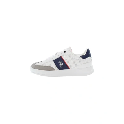 Afbeelding van U.S. Polo Assn. Campy Sneakers laag, Heren, Maat: 40, White blue light grey Kunststof