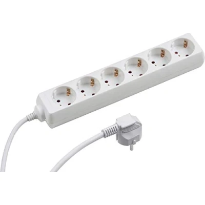 Afbeelding van Meister 7430410 Stekkerdoos, 1,4 M Kabel, Kunststof 6 Voudig, Wit