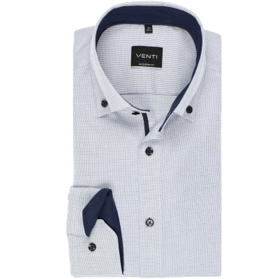 Afbeelding van Venti Modern FIT Overhemd, Heren, Maat: 41, Blue