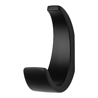 Afbeelding van SOTECH kapstokhaak VETRINO Hoogte: 69 x Breedte: 24 mm mat zwart, moderne van gegoten zink, stabiele wandhaak, zelfs voor zware handdoeken