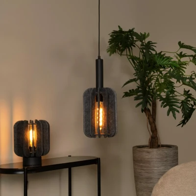 Afbeelding van Lucide RAFAL Hanglamp Ø 20 cm 1xE27 Grijs