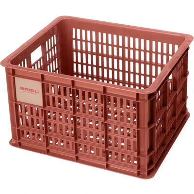 Afbeelding van Basil fietskrat crate medium 27 liter Rood