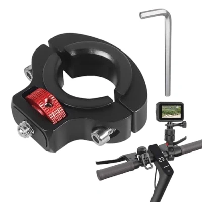 Afbeelding van YIZWINS Camerahouder fietsklem, houder voor actiecamera, 360 graden, 1/4 mount actiecamerastuur fiets, motorfiets, actiecamera&#039;s