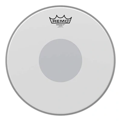Afbeelding van Remo Emperor X 12&quot;, coated, zwart Dot, Snare Batter drumvel
