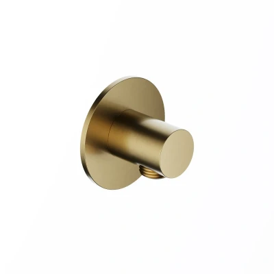 Afbeelding van Hotbath Wanduitlaat Geborsteld Messing PVD AC517BBP