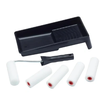 Afbeelding van ProDec Contractor 7 stuk Foam 4 inch Mini Verf Rollers, Frame en Tray Kit voor Glans Satijn Verven