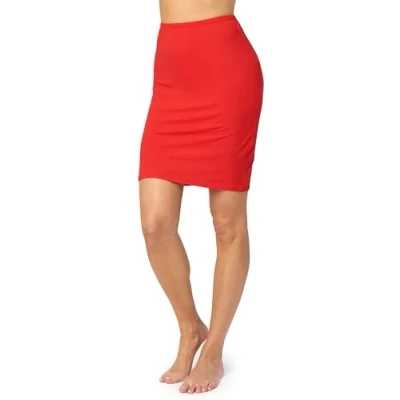 Afbeelding van Merry Style MS MS10 204 UW Dames Onderrok kort elastisch licht Viscose Rood 3XL