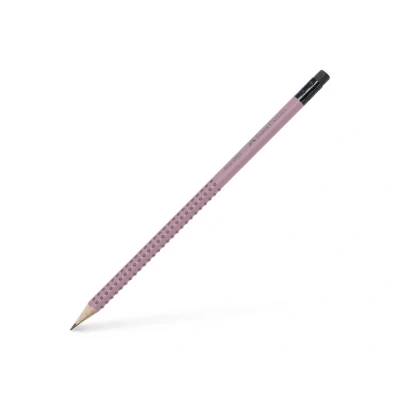 Afbeelding van Faber Castell grafietpotlood Grip 2001 B met gum Rose shadows FC 217237