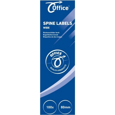 Afbeelding van Rugetiket Office breed insteek wit 50pcs Pak a 50 stuk