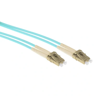 Afbeelding van Glasvezelkabel OM3 LC/LC 15 meter (Duplex, 50/125μm, UPC, Metalen beschermlaag)