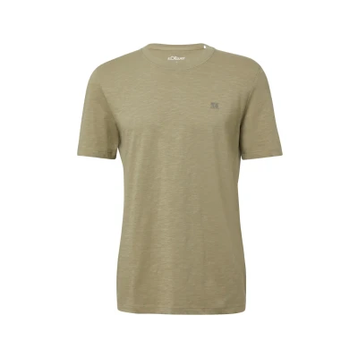 Afbeelding van s.Oliver Tshirt basic, Heren, Maat: Small, Olivgrün