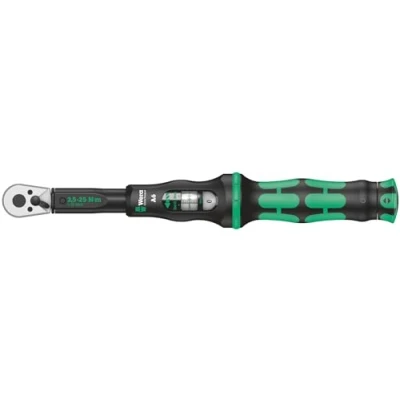 Afbeelding van Wera 05075605001 Click Torque A 6 momentsleutel met omschakelratel, zwart, groen, 1/4 inch zeskant, 2,5 25 Nm
