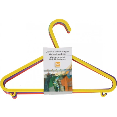 Afbeelding van Non Branded kinderkledinghangers 30 x 18 cm polypropeen 6 delig