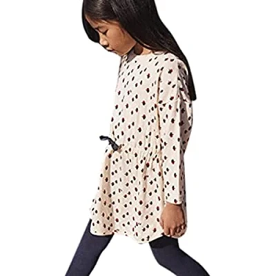 Afbeelding van Petit Bateau A05EZ jurk, Avalane/Multico, 5 jaar