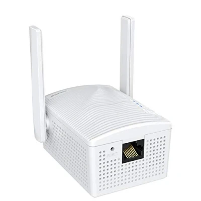 Afbeelding van BrosTrend AC1200Mbps WiFi naar Ethernet adapter, Dual Band Universele Draadloze Brug voor Printer, Smart TV, Blu Ray speler, enz. WPS Eenvoudige Installatie, Sluit een Bekabeld Apparaat aan op Wi Fi