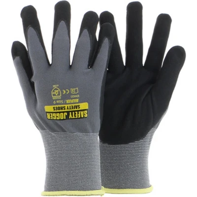 Afbeelding van Safety Jogger Handschoen Allflex Grijs/Zwart 3 Paar Maat 9 (L)