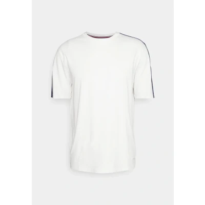 Afbeelding van Tommy Hilfiger TEE LOGO Established Pyjamashirt, Heren, Maat: Small, Ecru