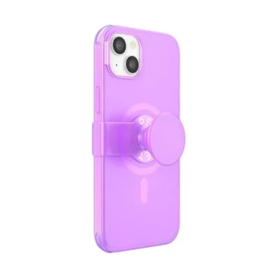 Afbeelding van PopSockets: PopCase PlantCore voor MagSafe Plantaardige Hoesje iPhone 14 Plus met een Verplaatsbare PopGrip Slide Standaard en Grip Verwisselbare Top Pink Opalescent