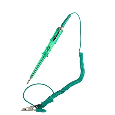 Afbeelding van Keenso spanningscircuittester, elektrische testpen, sonde, 6 V/24 V, voor laagspanningssystemen, zekering, schakelaar, draden circuitreparatie (groen)