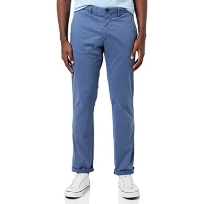 Afbeelding van Tommy Hilfiger Heren Denton Th Flex Satijn GMD Corduroys, Verouderde Indigo, 30W x 34L