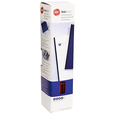 Afbeelding van GBC VeloBind bindstrips, 45mm, 25 stuks, A4, rood
