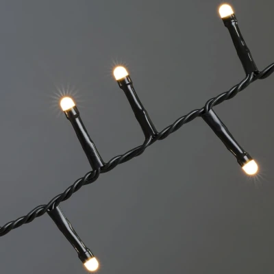 Afbeelding van Konstsmide 3875 830 Lichtketting Binnen Energielabel: E (A G) werkt op het lichtnet Aantal lampen 200 LED Barnsteen Verlichte lengte: 4.38 m Frosted