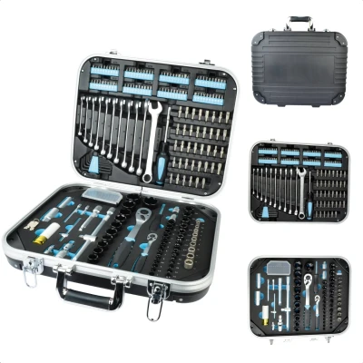 Afbeelding van Cheqo® Gereedschapsset 233 delig Gereedschapskoffer Gereedschapskist Handgereedschap Chroom Vanadium Staal Torx Inbus Schroevendraaier Dopsleutels Voor de Professional &amp; Hobbyist Uitgebreide Incl. Opbergkoffer