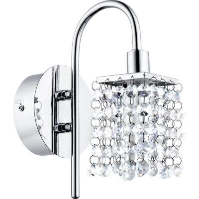 Afbeelding van EGLO Led wandlamp ALMONTE chroom / l11x h23 cm inclusief 1x g9 (elk 3w) spatwaterdicht