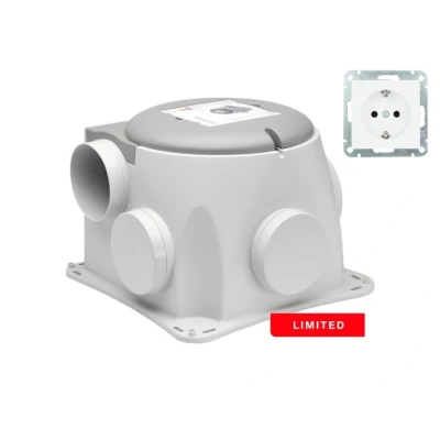 Afbeelding van Zehnder comfofan silent limited installatiepakket 300 m3 h met randaarde stekker 458006607