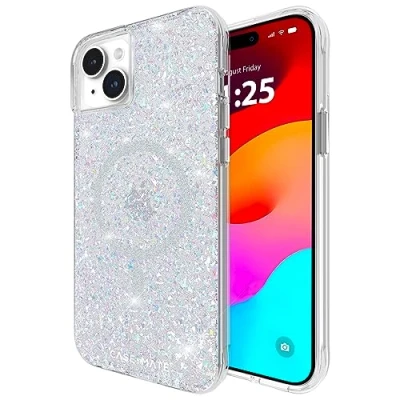 Afbeelding van CASE MATE iPhone 15 Plus Hoesje Twinkle Disco [3,7 m valbescherming] [Compatibel met MagSafe] Magnetische hoes leuke Bling Sparkle voor 6,7 inch, krasbestendig, schokbestendig,