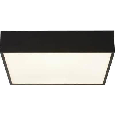 Afbeelding van Searchlight Badkamer plafondlamp Zeus vierkant zwart 72370BK