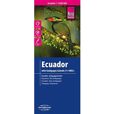 Afbeelding van Reise Know How Landkarte Ecuador, Galápagos (1:650.000 / 1.000.000): reiß und wasserfest (world mapping project)