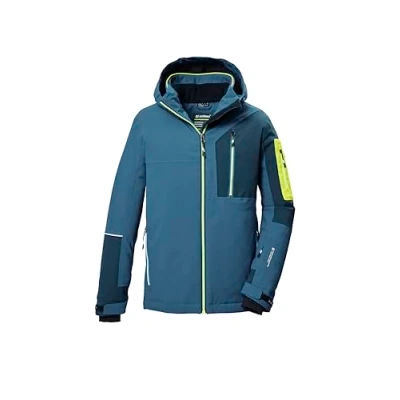 Afbeelding van killtec jongens SKI jack/functioneel jack met capuchon en sneeuwvanger KSW 391 BYS JCKT, ocean, 140, 42100 000