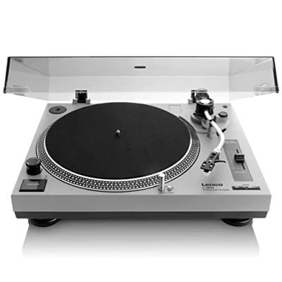 Afbeelding van Lenco L 3810GY Direct aangedreven Platenspeler met USB/PC encoding Grijs