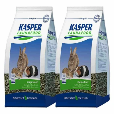 Afbeelding van 2x Kasper Faunafood Konijnenkorrel Hobby 4 kg