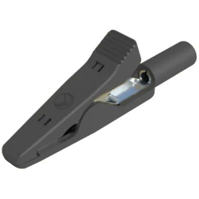 Afbeelding van SKS Hirschmann MA 1 S sw Krokodillenklem Steekaansluiting 2 mm CAT I Zwart