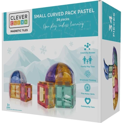 Afbeelding van Small Curved Pack Pastel 34 Stuks Speelgoed +3 jaar