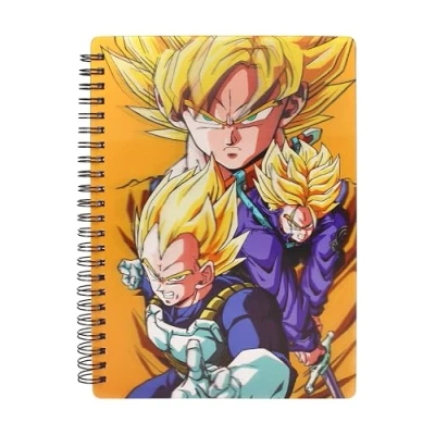 Afbeelding van Dragon Ball Z Saiyans Lenticular Spiral Notebook
