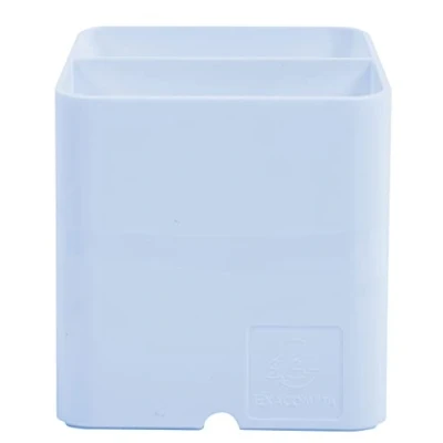 Afbeelding van Exacompta ref. 67762D Doos Met 10 Pennenhouders PEN CUBE AQUAREL 2 vakken van verschillende grootte en hoogte Afmetingen: 7,4 x 9,3 cm kleur pastelblauw