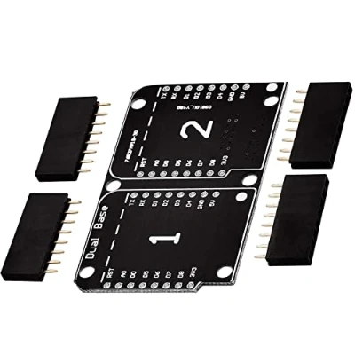 Afbeelding van AZDelivery Dual Base Shield PCB Board D1 Mini NodeMCU ESP8266 Inclusief E Book!