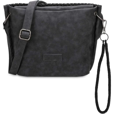 Afbeelding van Fritzi aus Preußen Schoudertas Luke03 Root Crossbody Bag Black Zwart