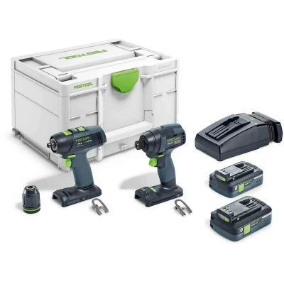 Afbeelding van Festool TID 18 HPC4,0 I Set T18 Slagschroevendraaier &amp; Boormachine (2x4,0 Ah in Systainer)