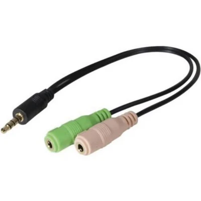 Afbeelding van Audiojack adapter met dubbele aansluiting