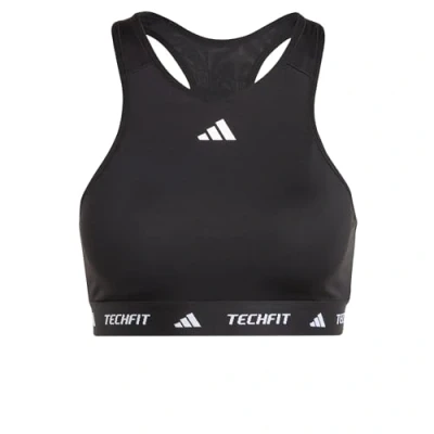Afbeelding van adidas Performance TECHFIT Medium Support High Neck Beha Dames Zwart XS D DD