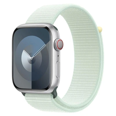 Afbeelding van Apple Watch Strap 45mm Soft Mint Sport Loop
