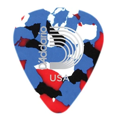 Afbeelding van D&quot;;Addario 1CMC7 10 Multi color celluloid plectra pack extra heavy
