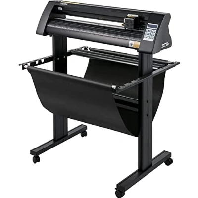 Afbeelding van VEVOR Vinyl Snijplotter, 870mm Snijplotter Machine, LED Cutter Plotter, Semi automatisch Ingebouwd Optisch Oog voor Lasergeleiding, Compatibel met SignCut software Mac Windows Standaard