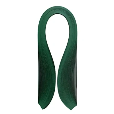 Afbeelding van Pestal donkergroene tint, quilling papierstroken, 3 mm, 5 10 papier, strips, bosgroen voor knutselen, gekleurd, enkele kleur, origami filigraan strips (set van mm/5 mm/10