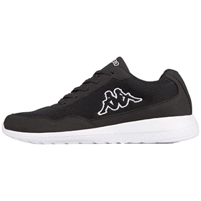 Afbeelding van Kappa Uniseks Follow XL sneakers voor volwassenen,Wit 1110, 43 EU Zwart Wit